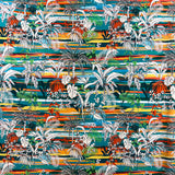 Cotton lawn honolulu blue shirting fabric