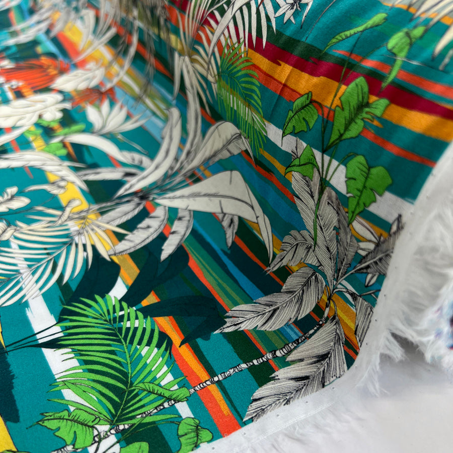 Cotton lawn honolulu blue shirting fabric roll