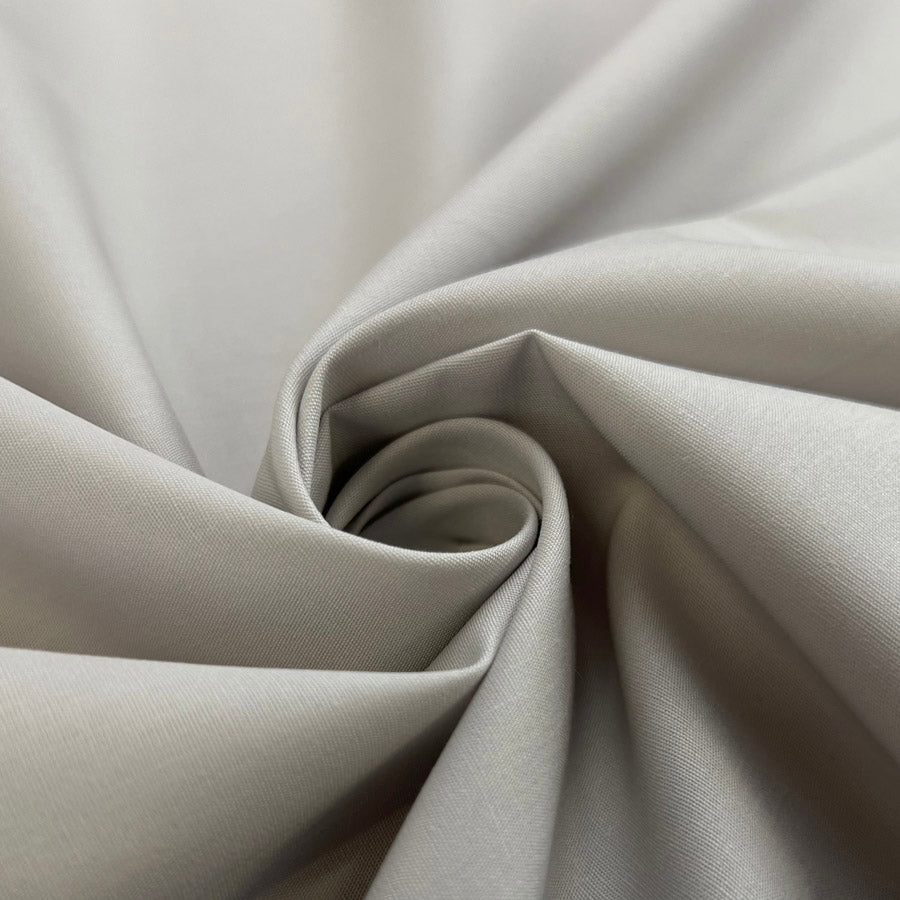 Cotton Poplin Fabric Superior Sewing Room Plains Grey