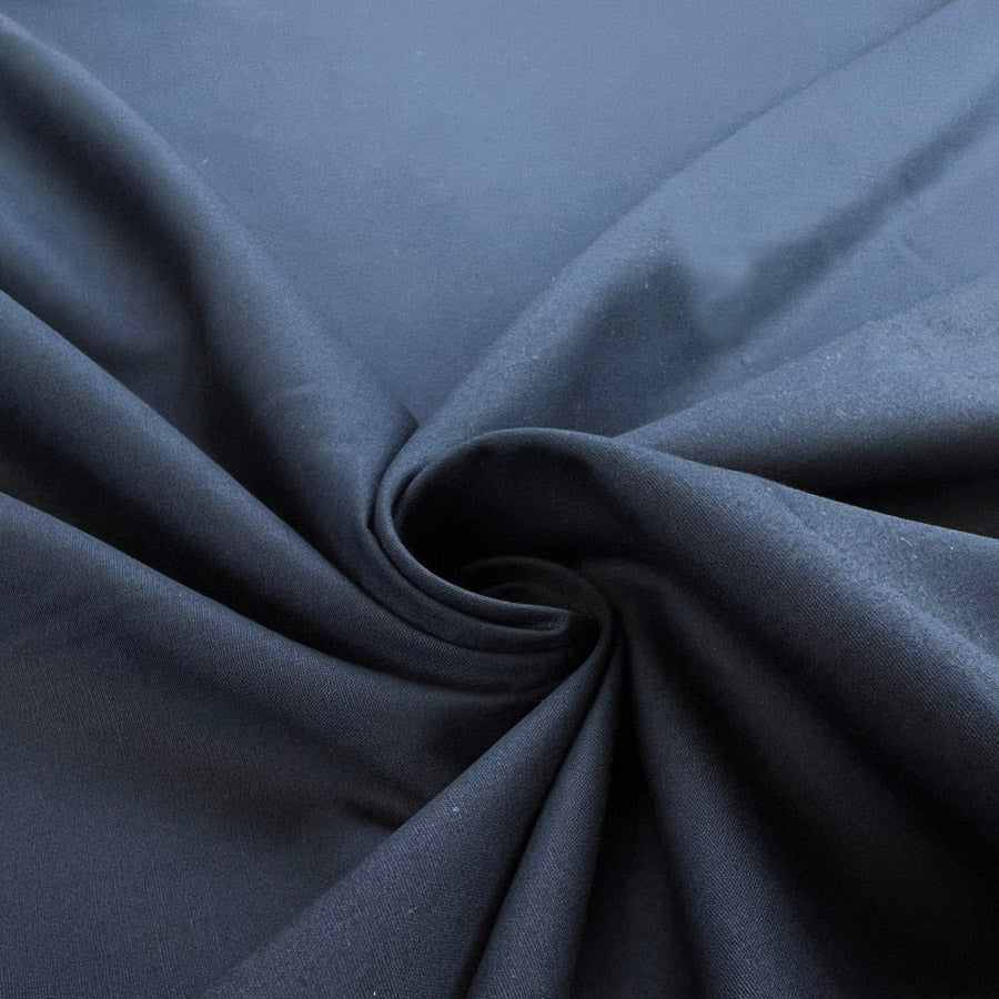 Cotton Poplin Fabric Superior Sewing Room Plains Navy