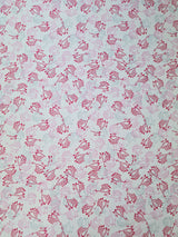 Cotton Poplin Floral Print Sewing Room Ivy Pink Full
