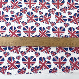 Cotton Poplin Union Jack Hearts Ruler