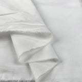 Cotton Silesia White Plain Italian Satin Finish Woven Shirting Fabric Fold