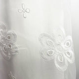 Cream Embroidered Polyester Dress Fabric Not Too Delicate 4