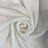 Crepe De Chine White Chiffon Swirl