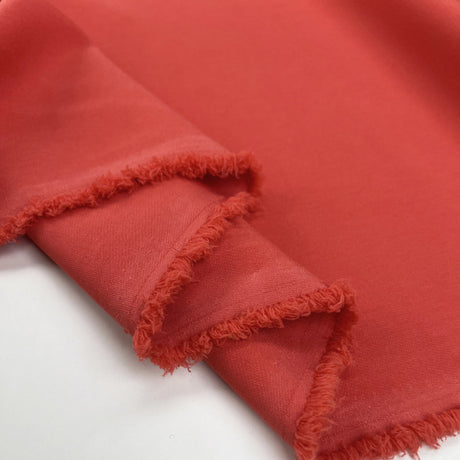 Crepe Suiting Fabric Coral Polyester Elastane Stretch Woven Dress Fabric Fold