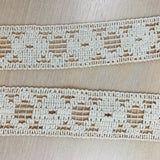 Crochet Lace Cream Circle Trim