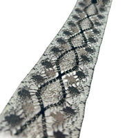 Crochet Lace Trim - Grey