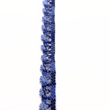 Crochet stretch lace trim blue cu