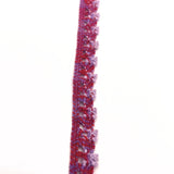 Crochet stretch lace trim pink cu 2