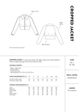Cropped Jacket Pattern The Assembly Line Back