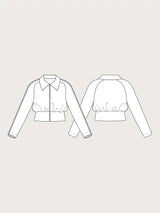 Cropped Jacket Pattern The Assembly Line Sketch