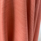 Cross Hatch Coral Linen Look Dress Fabric Drape