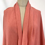 Cross Hatch Coral Linen Look Dress Fabric Jacket
