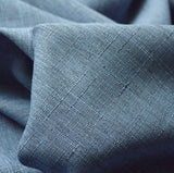 Cross Hatch Denim Denim Blue Polyester Linen Look Dress Craft Fabric Cu