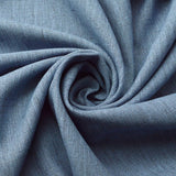 Cross Hatch Denim Denim Blue Polyester Linen Look