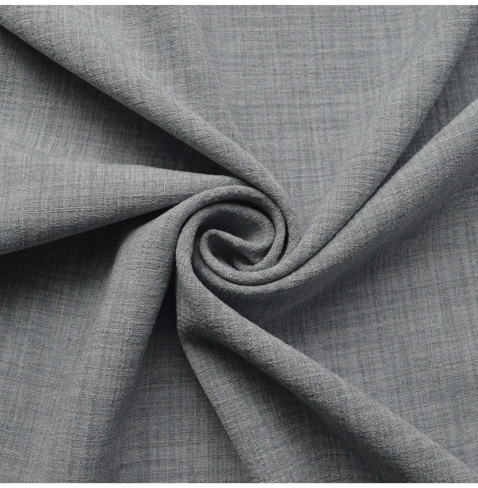 Cross Hatch Silver Polyester Linen Look Silver Dress Craft Fabric Cud