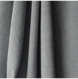 Cross Hatch Silver Polyester Linen Look Silver Dress Craft Fabric D