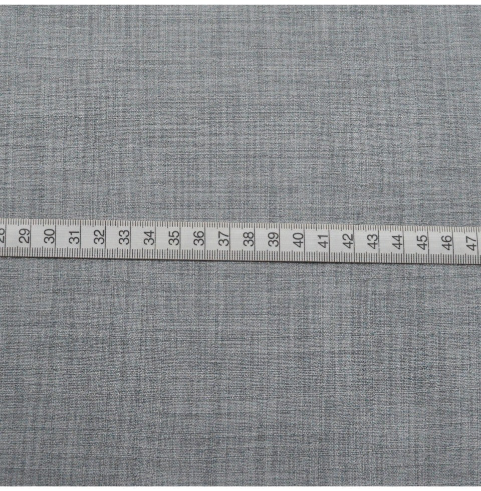 Cross Hatch Silver Polyester Linen Look Silver Dress Craft Fabric S