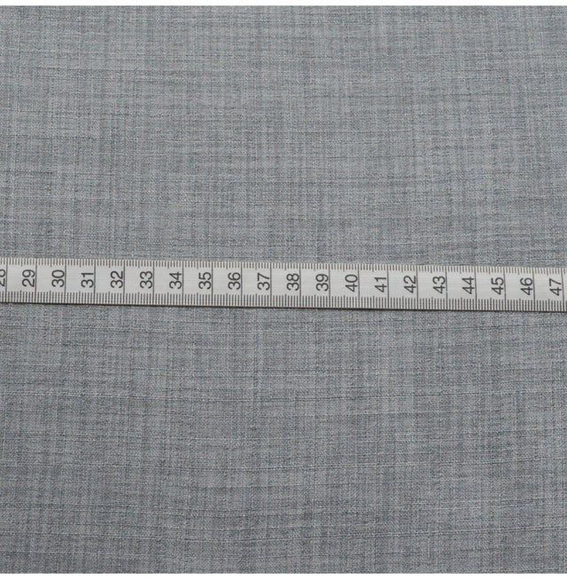 Cross Hatch Silver Polyester Linen Look Silver Dress Craft Fabric S