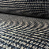 Cross Roads Navy Check Brushed Cotton Fabric