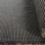 Cross Roads Navy Check Brushed Cotton Fabric Roll