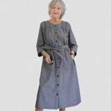 Customer Make By Angela Kane Finest Chambray Grey 704 Raglan Sleeve Shirtdress August 2023