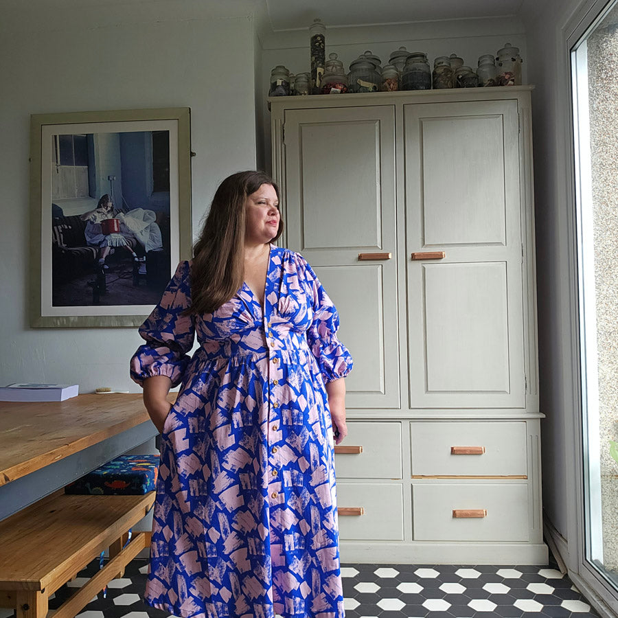 Customer Make By Dulcie Stretch Cotton Jackson Fabric Style Arc Belle Woven Dress August 2023 2