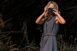 Customer Make By The Honey Guide Africa Rustique Vintage Cotton Blue Slate Dress December 2023