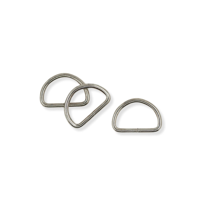 D Rings Silver 25Mm