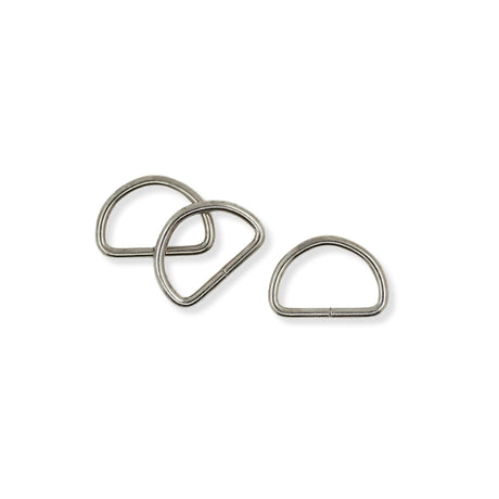 D Rings Silver 25Mm