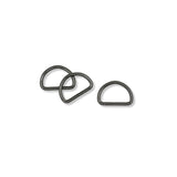 D Rings Gunmetal Grey 25Mm