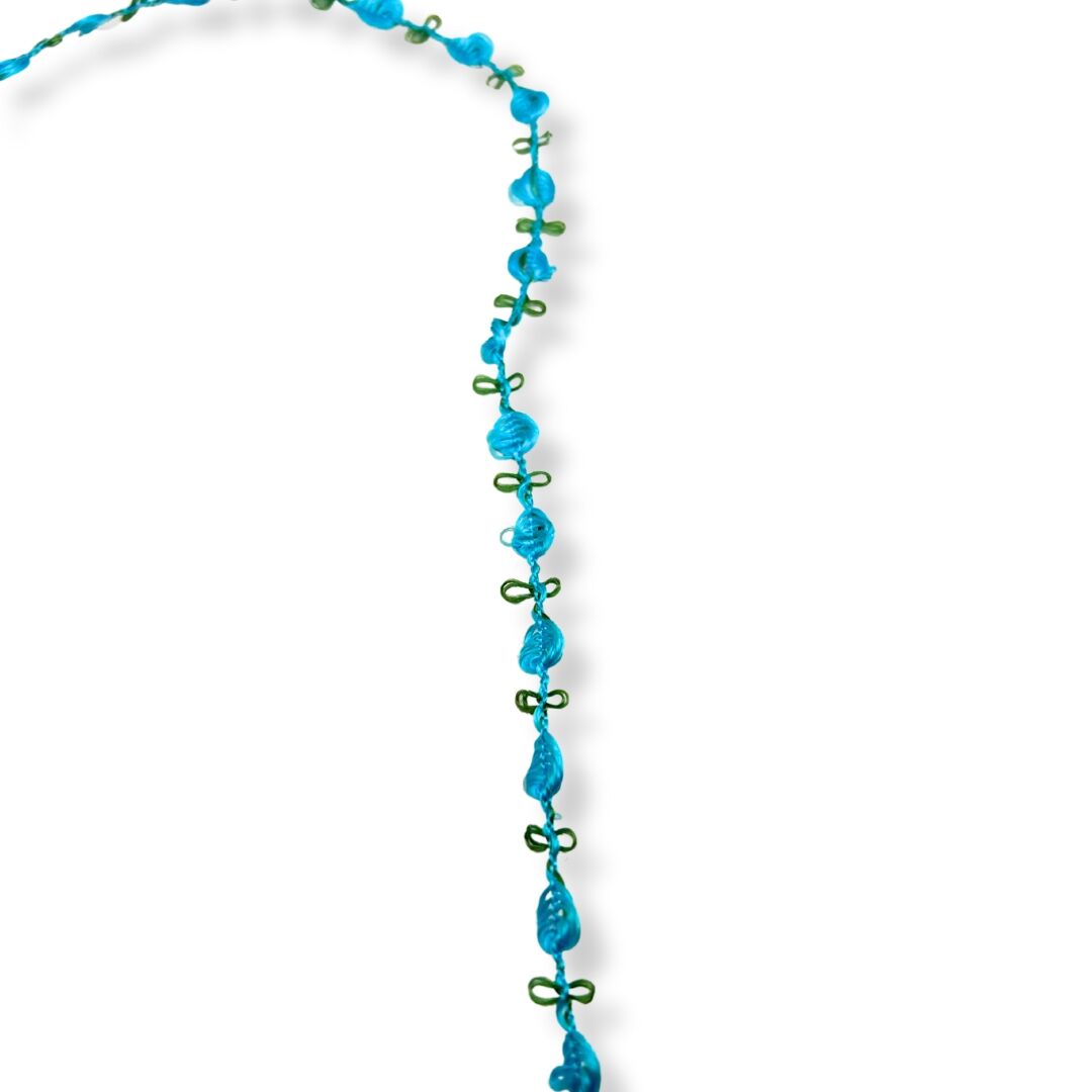Daisy Chain Trims 8mm Wide Blue