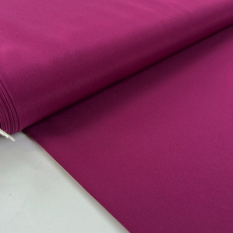 Danbury crepe magenta pink acetate polyester silk lightweight dress fabric bolt