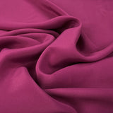 Danbury crepe magenta pink acetate polyester silk lightweight dress fabric cu