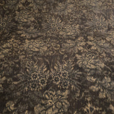 Deadstock needlecord rustic swirl cotton elastane woven corduroy brown dress fabric