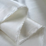 Defender White Satin Heavy Cotton Dress Fabric Fold
