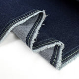 Denim By The Dozen Dark Indigo 12oz Washed Cotton Woven Jean Fabric Fold