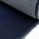 Denim By The Dozen Dark Indigo 12oz Washed Cotton Woven Jean Fabric Roll