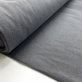 Denim Sweatshirt Grey Cotton Polyester Elastane Stretch Knit Jersey Fabric Bolt