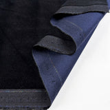 Designer Velvet Dark Sapphire Diamond Cotton Soft Dress Fabric Fold