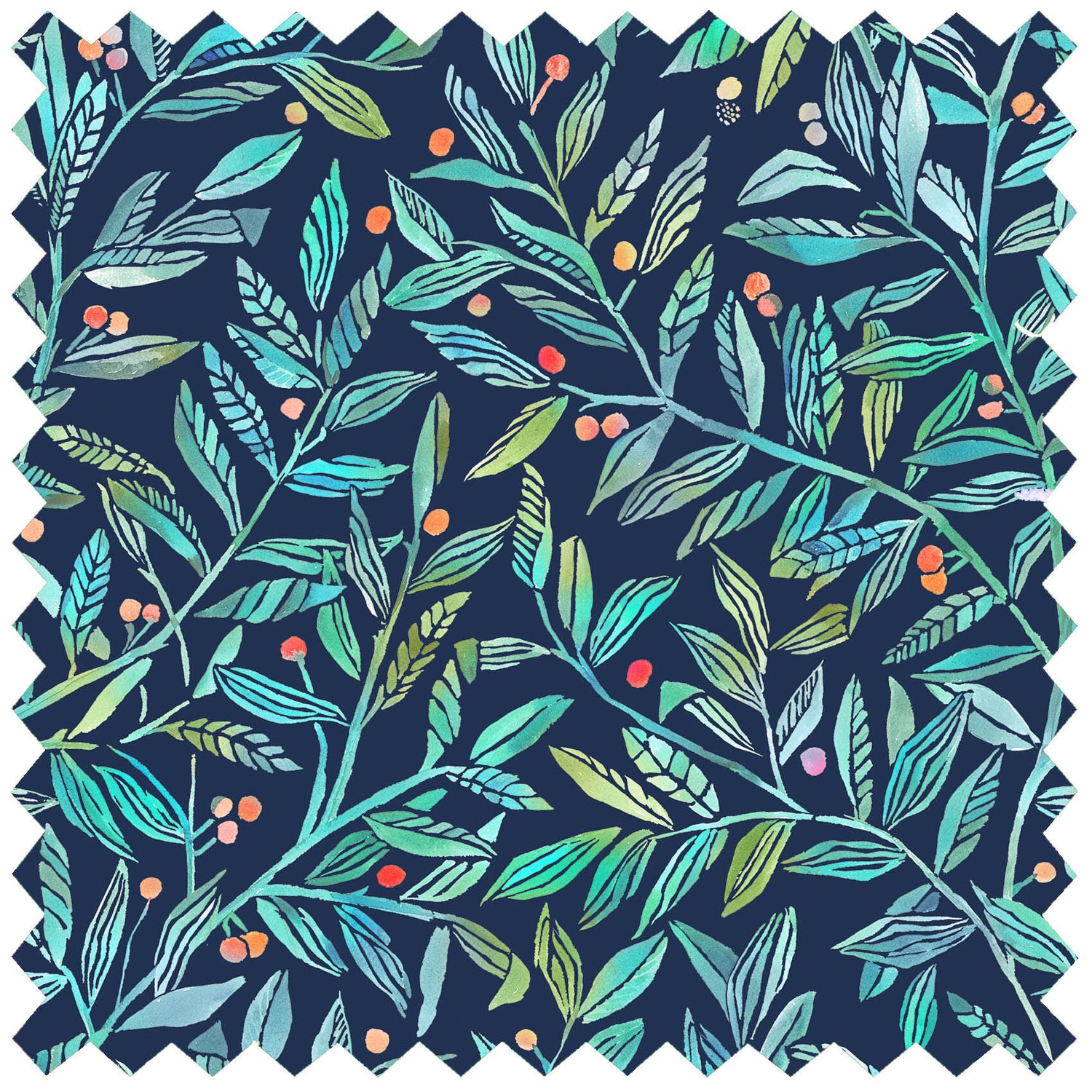 Df210226 Torquay Pomegranate Navy Swatch