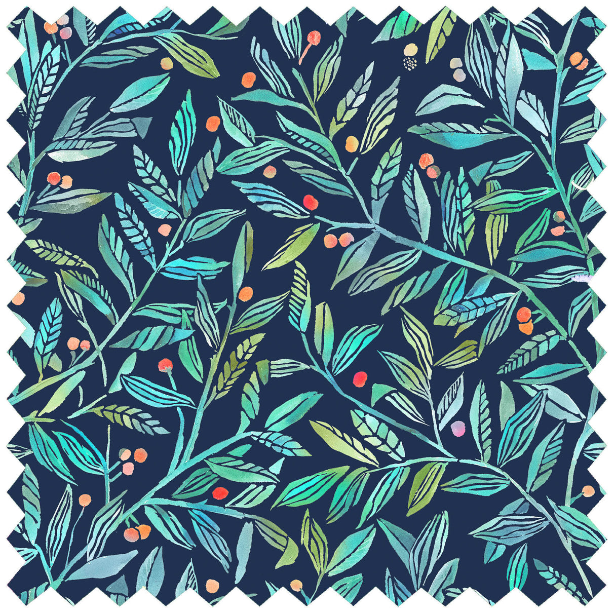 Df210226 Torquay Pomegranate Navy Swatch