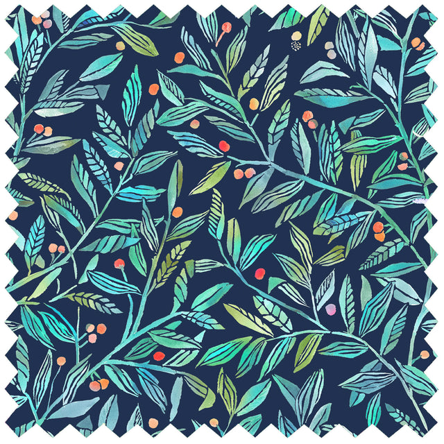 Df210226 Torquay Pomegranate Navy Swatch