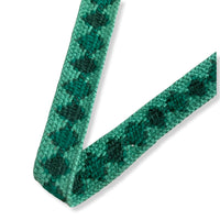 Diamond Crochet Trim- Green