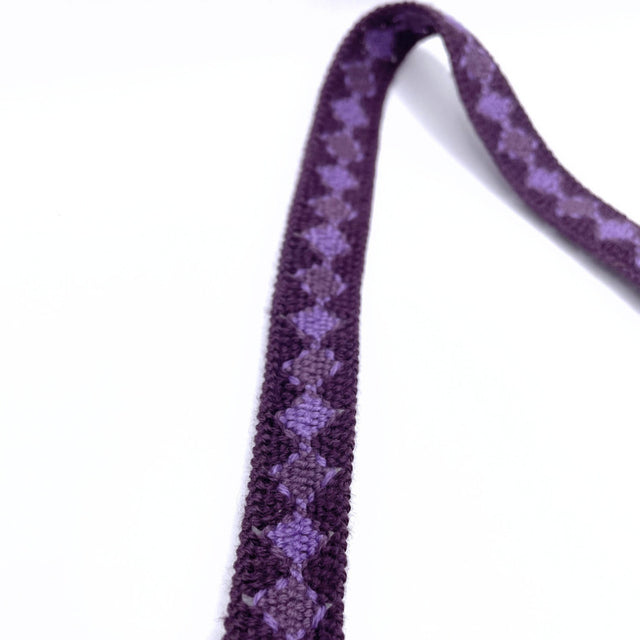 Diamond crochet tape purple cu