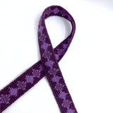 Diamond crochet tape purple twist
