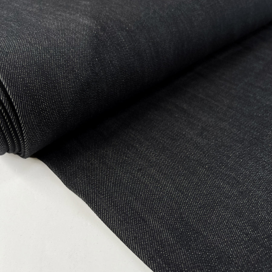 Diez Denim Charcoal Grey Cotton Lycra Twill Jeans Fabric Bolt