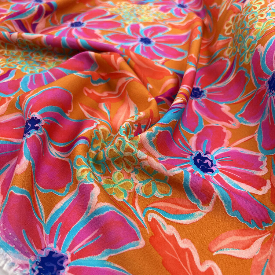 Digital Print Floral Viscose Fabric Finest Challis Tutti Fruiti Cu 5Fcfba8F 1942 4B2D 891E 82183F531A72
