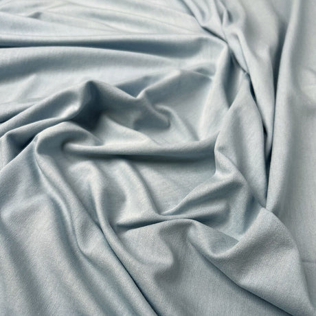 Do Not Touch Sky Blue Viscose Elastane Plain Knit Jersey Fabric